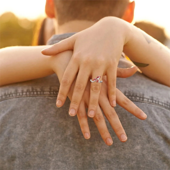 Handcrafted Adjustable Mushroom Ring - Picture 4 of 6